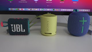 JBL Go 3 VS Sony SRSXB13 VS Wonderboom 2 Sound test [upl. by Main]