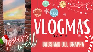 VLOGMAS Day 2  Bassano del Grappa  Military Spouse  Aviano Air Base [upl. by Hoyt77]