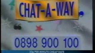 0898 Chataway Live Chat  1980s UK Advert [upl. by Sucramej388]