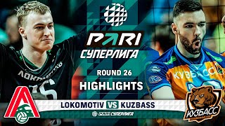 Lokomotiv vs Kuzbass  HIGHLIGHTS  Round 26  Pari SuperLeague 2024 [upl. by Yelnahs]