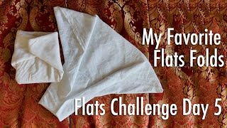 How to fold flat Cloth Diapers Flats and Handwashing Challenge Day 5 [upl. by Endaira]