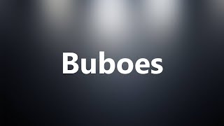 Buboes  Medical Definition and Pronunciation [upl. by Yob248]