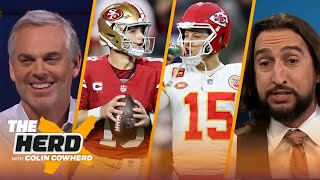 49ers favored in every game this season Is Mahomes the NFL’s villain  NFL  THE HERD [upl. by Arihat]