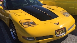 Yellow Custom C5 Corvette at the Burtonsville Maryland Car Show [upl. by Roslyn841]