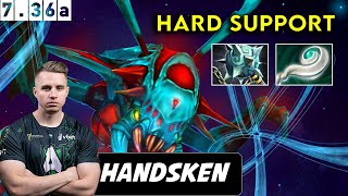 Handsken Weaver Hard Support  Dota 2 Patch 736a Pro Pub Gameplay [upl. by Helfand138]