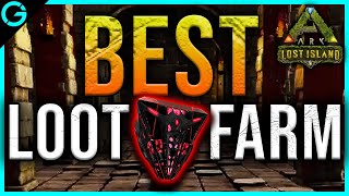 The BEST Loot Crate amp BP Farm Location  Ark Lost Island [upl. by Pam]