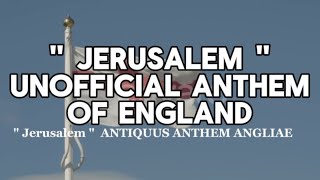 quot Jerusalem quot  Unofficial Anthem of England england [upl. by Lamek55]