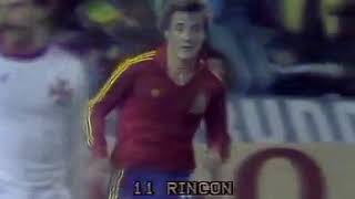 Qualification Euro84 Spain  Malta 121 highlights [upl. by Ellennaj]