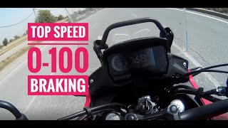 2021 Honda CB500X TOP SPEED ACCELERATION and BRAKING [upl. by Enomad472]