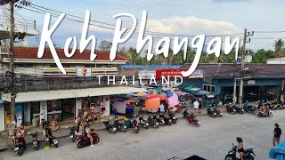 Movement through the village of Thong Sala Koh Phangan Island Thailand [upl. by Airotel926]