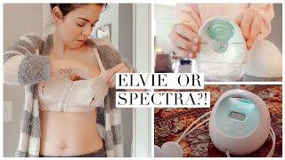 Exclusively Pumping Mama Elvie VS Spectra amp Which I Honestly Like More [upl. by Tuttle]