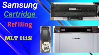 How to refill Samsung cartridge MTL 111SMTLD111S Samsung Xpress m2021 cartridge refill [upl. by Zandt515]