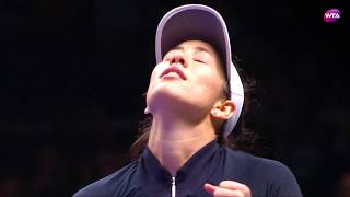 My Performance  Garbiñe Muguruza defeats Jelena Ostapenko  2017 WTA Finals Singapore [upl. by Orfurd]