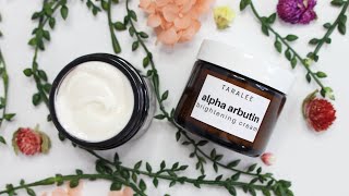 How to make Brightening Alpha Arbutin Moisturizer Dark spots Hyperpigmentation Uneven Skin tone [upl. by Wolfe]