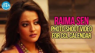 Raima Sen Latest Photo Shoot Video For CCL Calendar [upl. by Newberry]