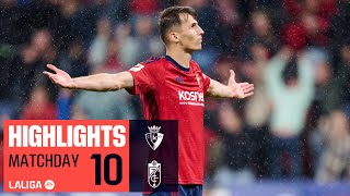 Resumen de CA Osasuna vs Granada CF 20 [upl. by Eniluj802]