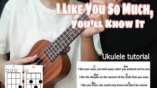 Ysabelle Cuevas  I Like You So Much Youll Know It UKULELE TUTORIAL EASY CHORDS [upl. by Wendi]