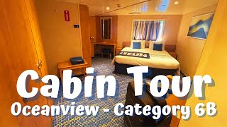 CARNIVAL RADIANCE OCEANVIEW CABIN TOUR  STATEROOM 2456  CATEGORY 6B [upl. by Lanevuj466]