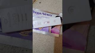 Prega News Pregnancy test at home 😍 same day of missing Period preganews pregnancy pregnancycare [upl. by Aicxela325]