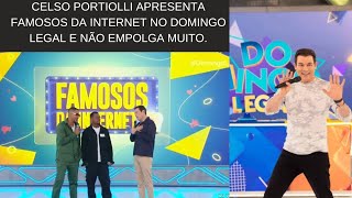 Celso Portiolli Apresenta Famosos da Internet no Domingo Legal e não Empolga muito [upl. by Genevieve]