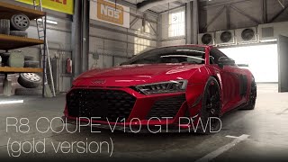 【CSR2】R8 COUPE V10 GT RWD gold version • tune amp shift • 7575 [upl. by Jo-Ann]