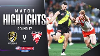 Richmond v Sydney Swans Highlights  Round 17 2023  AFL [upl. by Kipp]