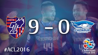 FC TOKYO vs CHONBURI FC AFC Champions League 2016 Playoffs [upl. by Riti863]