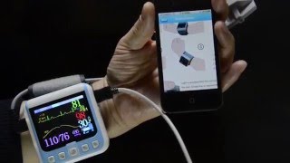 Smart patient monitor with iOs connection SpO2ECGTEMPRESP [upl. by Shaylynn]