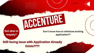 Not able to apply in Accenture Watch this video❗accenture accenturerecruitment [upl. by Ebehp]