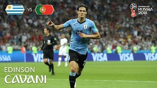 Edinson CAVANI Goal 2  Uruguay v Portugal  MATCH 49 [upl. by Tolley]