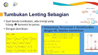 Fisika Dasar I Tumbukan Lenting Sebagian [upl. by Mercola]