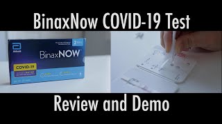 How to use the BinaxNOW COVID19 Antigen Self Test amp Review [upl. by Sudderth82]