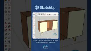 Shorts Plugin CutMap  Optimização de corte para mobiliário no SketchUp [upl. by Fokos723]