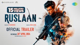 Ruslaan Official Trailer  Aayush Sharma Jagapathi Babu Sushrii  Karan B  Radhamohan  26th Apr [upl. by Evatsug421]