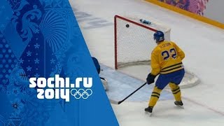 Ice Hockey  Mens SemiFinal  Sweden v Finalnd  Sochi 2014 Winter Olympics [upl. by Hamlen656]