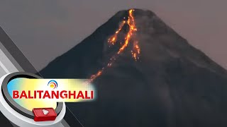 Lava flow at lava dome namataan sa Bulkang Mayon  BT [upl. by Enyamert]