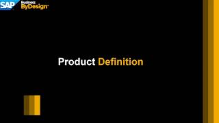 SAP Business ByDesign Product Definition [upl. by Zoie]