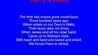 Derry’s Walls With Lyrics  Rangers Song [upl. by Adonis631]