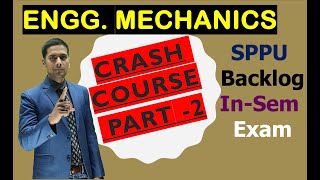 ENGG MECHANICS SPPU INSEM CRASH COURSE PART 2 BY JITU SIR [upl. by Ttereve]