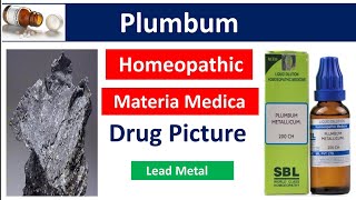 Plumbum Metallicum Homeopathic Medicine  Drug Picture  Materia Medica bhms [upl. by Anole]