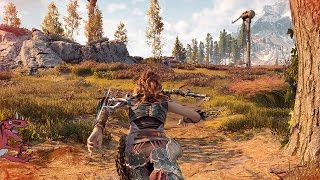 Horizon Zero Dawn Map Size RUNNING From LEFT To RIGHT Horizon Zero Dawn gameplay PS4 Pro [upl. by Claudina]