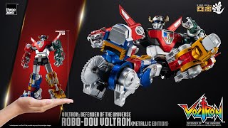 Three Zero Voltron Defender of the Universe ROBODOU Voltron METALLIC EDITION PreOrder is Up [upl. by Alleroif]