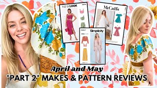 Summer Sewing Makes Part 2 🌷 New Look 6678 Simplicity 9857 McCall’s 8211 sewingclothes [upl. by Sacul]