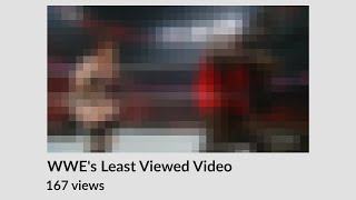 What is Lowest Viewed Video on WWEs YouTube Channel [upl. by Aimik316]