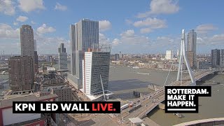 Live Stream  Erasmusbrug Rotterdam  KPN Led Wall [upl. by Chadd]