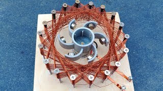 Free Energy Generator Using Copper Coil and Neodymium Magnet Activity [upl. by Semyaj682]