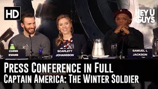 Captain America The Winter Soldier Press Conference in Full [upl. by Oliviero]