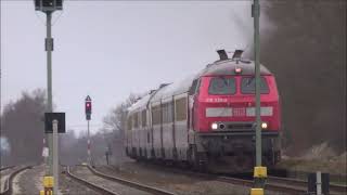 Marschbahn Rheingold nach Sylt mit 218 333 März 2016 [upl. by Almire]