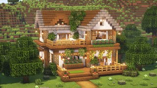 Minecraft How to Build an Aesthetic Cozy House  Tutorial [upl. by Haldes495]