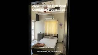 2bhk furnished flat for rent near kondapur Hyderabad home rent kondapurliving businessdistrict [upl. by Stanfill286]